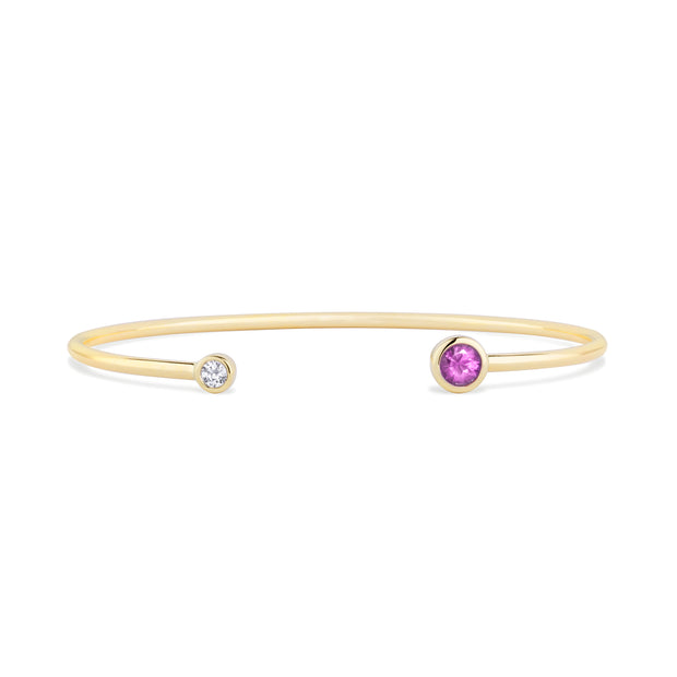 Pink Sapphire & Diamond Bracelet