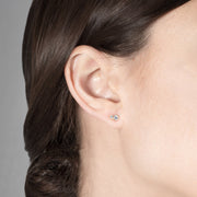 Mini Double Diamond Earrings